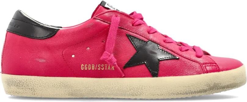 Golden Goose Super-Star sneakers met ster-patch Roze