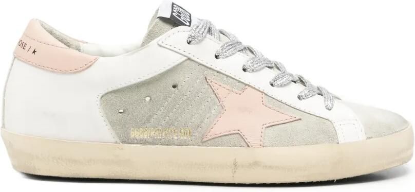 Golden Goose Super-Star sneakers met suède vlak Wit