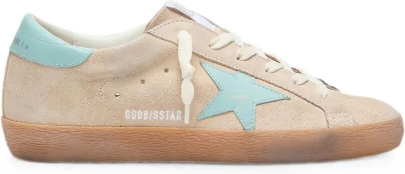 Golden Goose Super-Star sneakers met suède vlakken Beige