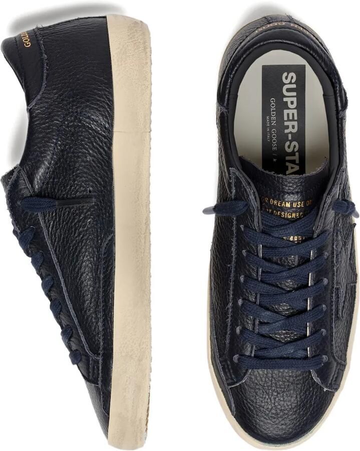 Golden Goose Super-Star sneakers van leer met ster Blauw - Foto 2