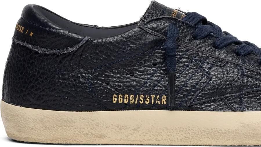 Golden Goose Super-Star sneakers van leer met ster Blauw - Foto 4
