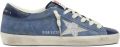 Golden Goose Super-Star sneakers van suède met glitterster Blauw - Blauw