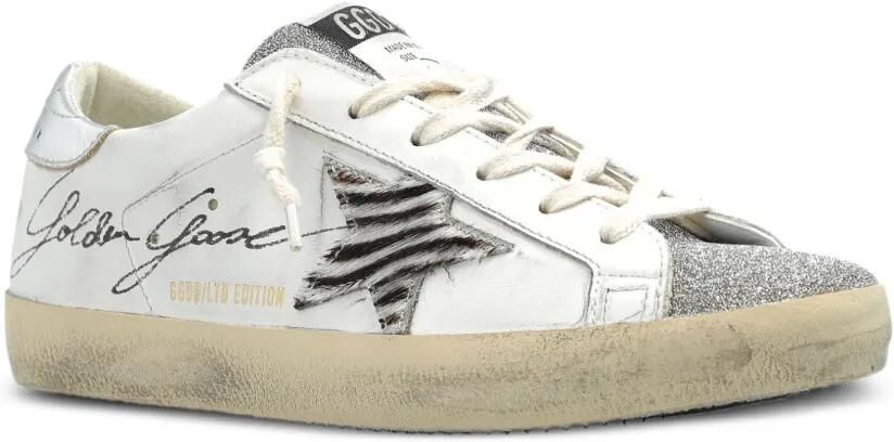 Golden Goose Super-Star sneakers verfraaid met kristallen Wit