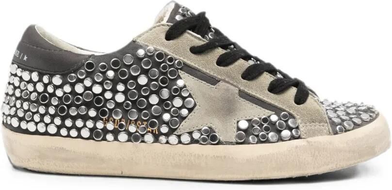Golden Goose Super-Star sneakers verfraaid met studs Grijs