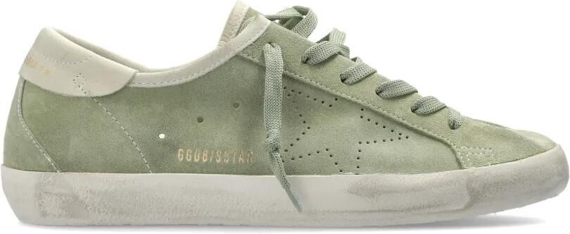 Golden Goose Super-Star suède sneakers Groen