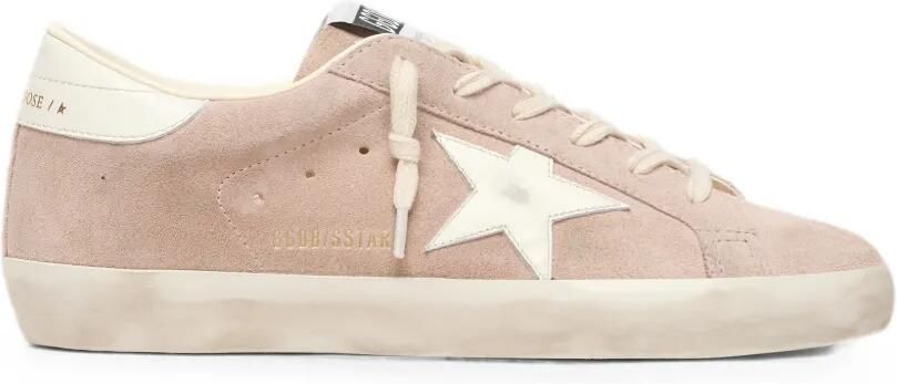Golden Goose Super-Star suède sneakers met ster Roze