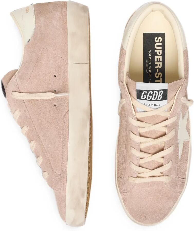 Golden Goose Super-Star suède sneakers met ster Roze - Foto 2