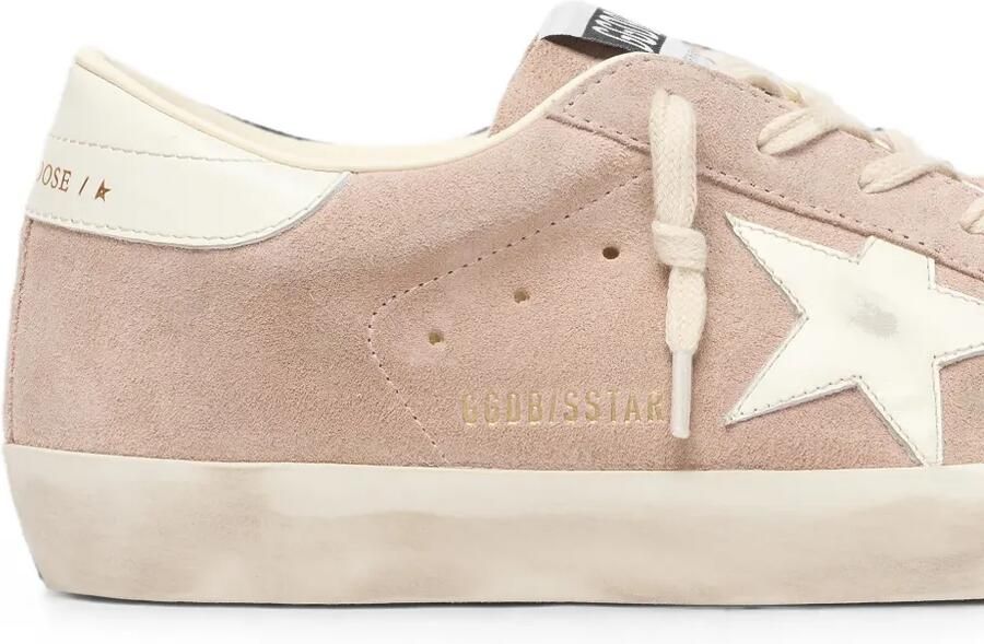 Golden Goose Super-Star suède sneakers met ster Roze - Foto 3