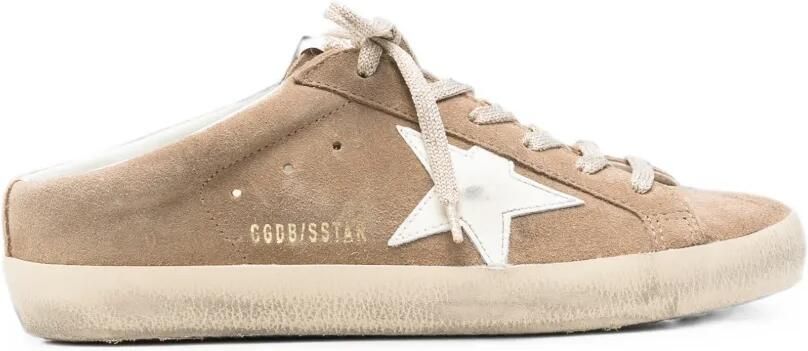 Golden Goose Superstar sneakers met sterpatch Beige