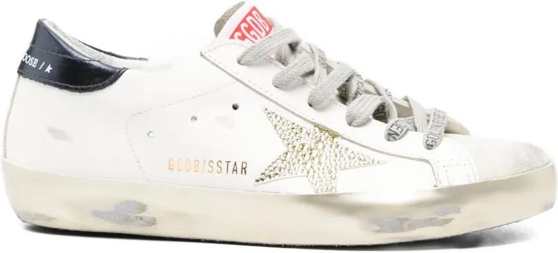 Golden Goose Superstar Swarovski sneakers met kristallen Wit