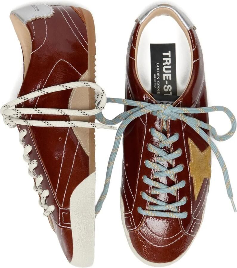 Golden Goose True-Star leren sneakers Rood - Foto 2