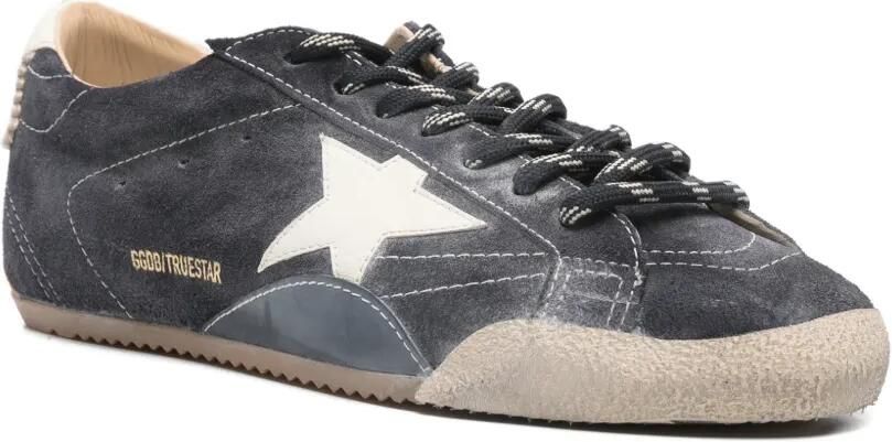 Golden Goose True-Star sneakers van donkerblauw suède met witte nappa leren ster en hiellus - Foto 2
