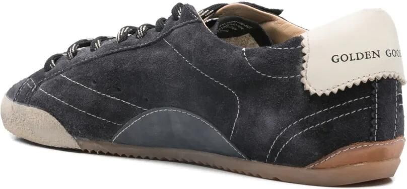 Golden Goose True-Star sneakers van donkerblauw suède met witte nappa leren ster en hiellus - Foto 3
