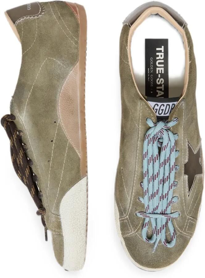 Golden Goose True-Star suède sneakers met gouden ster Groen - Foto 2