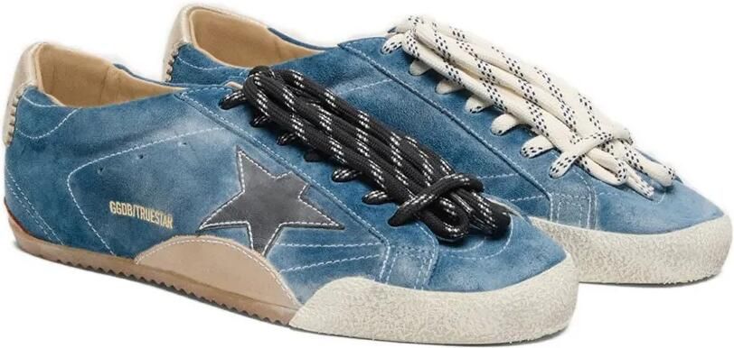 Golden Goose True-Star suède sneakers met ster Blauw - Foto 4