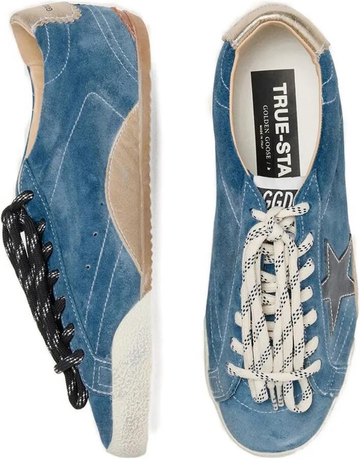 Golden Goose True-Star suède sneakers met ster Blauw - Foto 2
