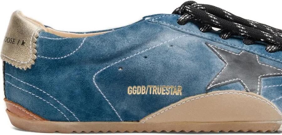 Golden Goose True-Star suède sneakers met ster Blauw - Foto 3