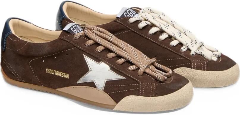 Golden Goose True Star suede-upper leather-star naplack-heel sneakers Bruin