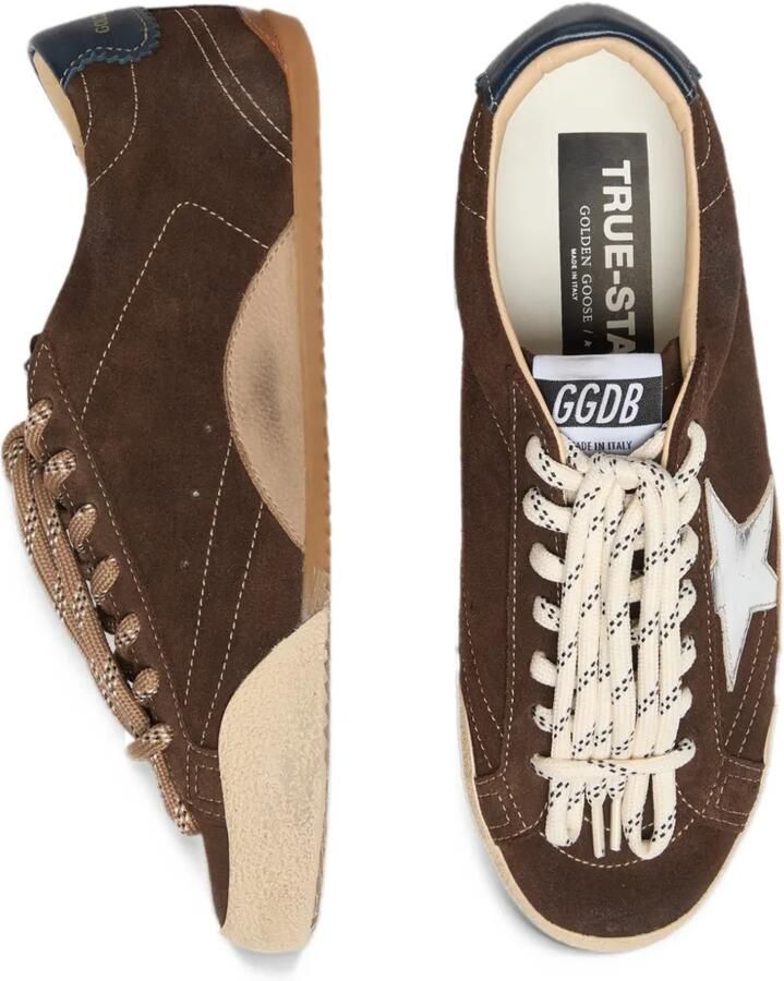 Golden Goose True Star suede-upper leather-star naplack-heel sneakers Bruin