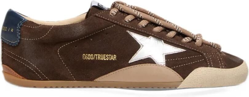 Golden Goose True Star suede-upper leather-star naplack-heel sneakers Bruin