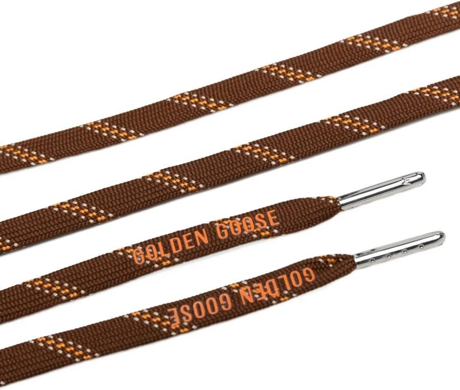 Golden Goose Veters met logoprint Bruin