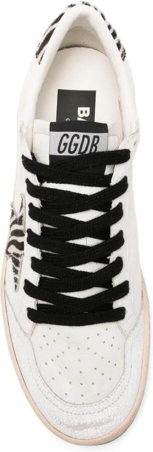 Golden Goose x Browns Ballstar sneakers met zebraprint Beige - Foto 4