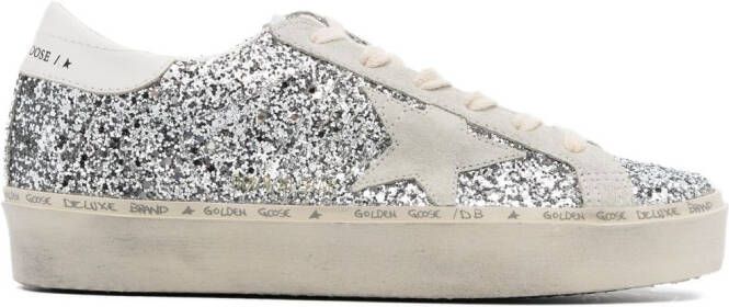 Golden Goose Hi-Star glitter sneakers Zilver