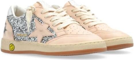 Golden Goose Kids Ball Star leather sneakers Zilver