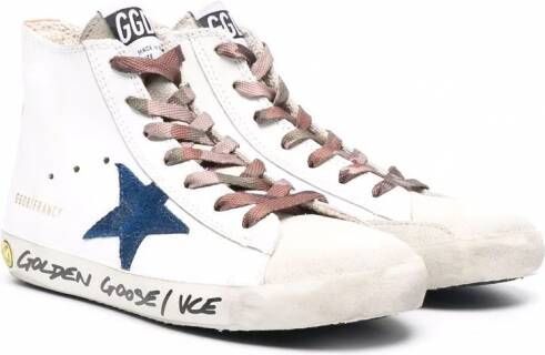 Golden Goose Kids Francy high-top sneakers Wit