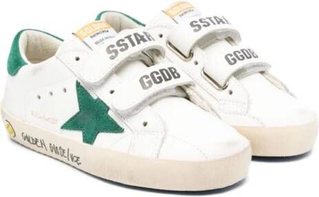 Golden Goose Kids Old School leren sneakers Wit