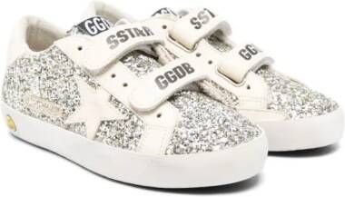 Golden Goose Kids Old School sneakers met klittenband Zilver