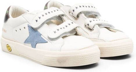 Golden Goose Kids Old School sneakers met klittenband Wit