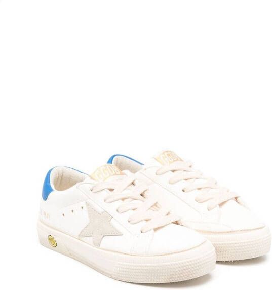 Golden Goose Kids One Star sneakers met logo Beige