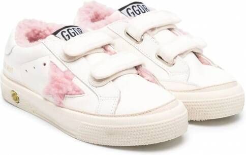 Golden Goose Kids Sneakers met sterpatch Wit