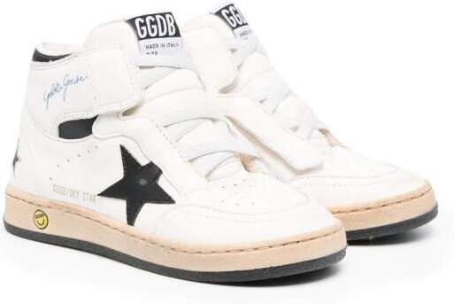 Golden Goose Kids Sky Star high-top sneakers Wit