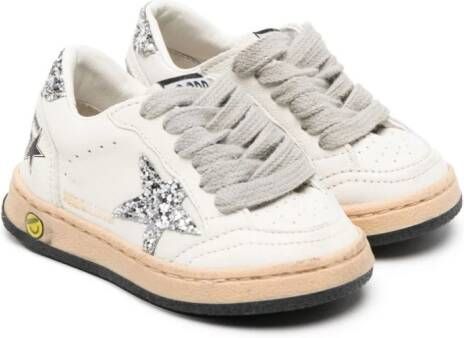 Golden Goose Kids Sneakers met patch Beige