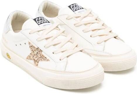 Golden Goose Kids Sneakers met sterpatch Wit