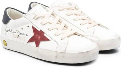 Golden Goose Kids Sneakers met sterpatch Wit