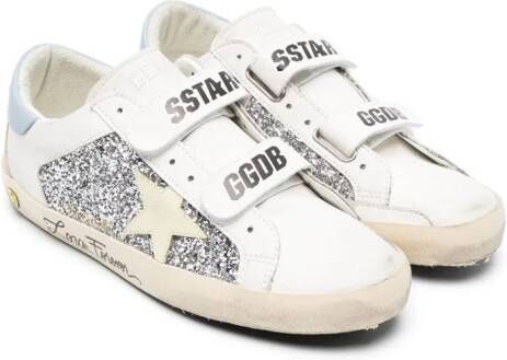 Golden Goose Kids Sneakers verfraaid met glitters Wit