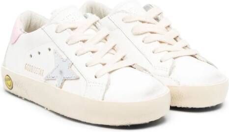 Golden Goose Kids Sneakers verfraaid met patch Wit