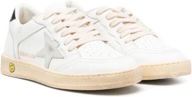 Golden Goose Kids Super-Star leren sneakers Wit