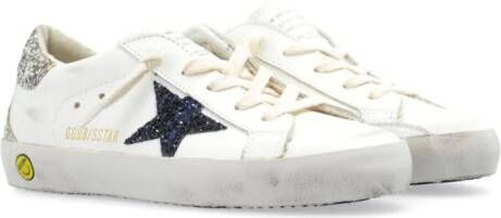 Golden Goose Kids Super-Star leather sneakers Wit