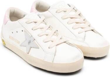 Golden Goose Kids Super-Star leren sneakers Wit