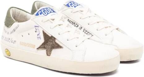 Golden Goose Kids Super Star leren sneakers Wit