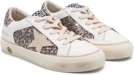 Golden Goose Kids Super-Star leren sneakers Wit