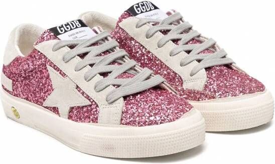 Golden Goose Kids Super-Star low-top sneakers Roze - Schoenen.nl