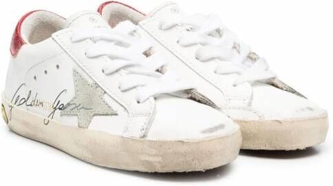 Golden Goose Kids Super-Star low-top sneakers Wit