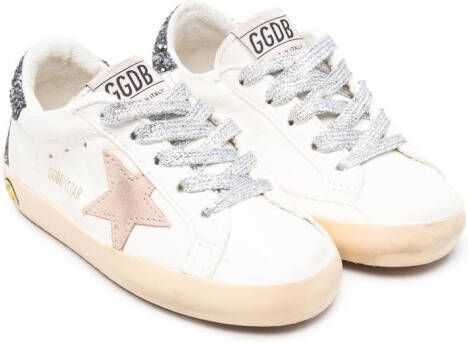 Golden Goose Kids Super-Star low-top sneakers Wit