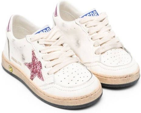 Golden Goose Kids Super-Star low-top sneakers Wit