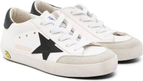 Golden Goose Kids Super-Star Penstar leren sneakers Wit